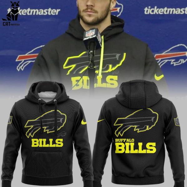 NFL Special Josh Allen Buffalo Bills Football Full Black Nike Logo Design 3D Hoodie