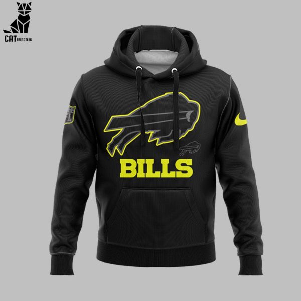 NFL Special Josh Allen Buffalo Bills Football Full Black Nike Logo Design 3D Hoodie