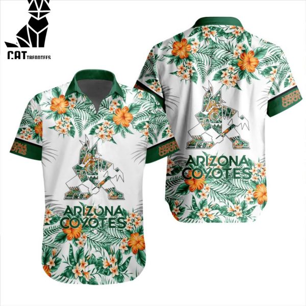 NHL Arizona Coyotes Special Hawaiian Design Button Shirt ST2301