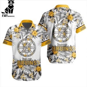 NHL Boston Bruins Special Hawaiian Design Button Shirt ST2301