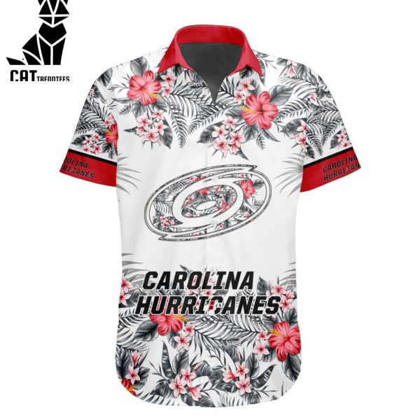 NHL Carolina Hurricanes Special Hawaiian Design Button Shirt ST2301