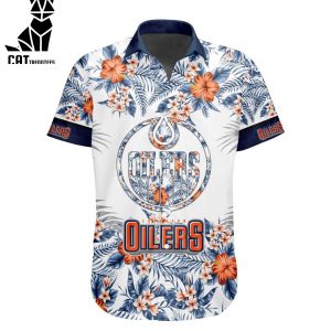 NHL Edmonton Oilers Special Hawaiian Design Button Shirt ST2301