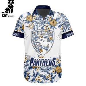 NHL Florida Panthers Special Hawaiian Design Button Shirt ST2301