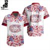 NHL Montreal Canadiens Special Hawaiian Design Button Shirt ST2301