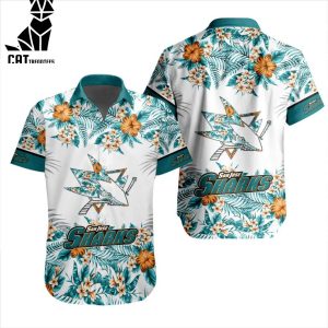 NHL San Jose Sharks Special Hawaiian Design Button Shirt ST2301