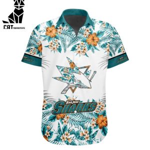 NHL San Jose Sharks Special Hawaiian Design Button Shirt ST2301