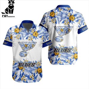 NHL St. Louis Blues Special Hawaiian Design Button Shirt ST2301