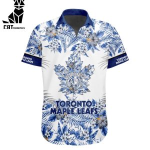 NHL Toronto Maple Leafs Special Hawaiian Design Button Shirt ST2301