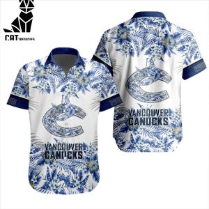 NHL Vancouver Canucks Special Hawaiian Design Button Shirt ST2301