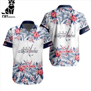 NHL Washington Capitals Special Hawaiian Design Button Shirt ST2301