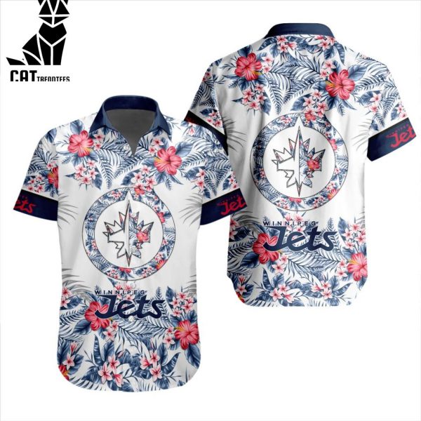 NHL Winnipeg Jets Special Hawaiian Design Button Shirt ST2301