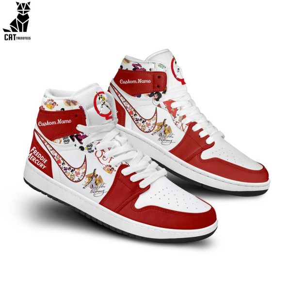 Personalized Freddie Mercury Nike Red Design Air Jordan 1 High Top Air Jordan 1 High Top