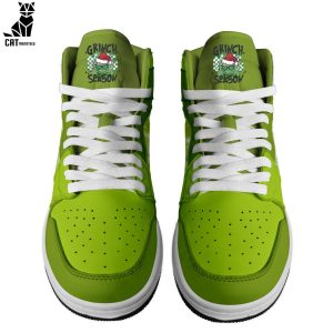 Personalized Grinch Mascot Green Design Air Jordan 1 High Top