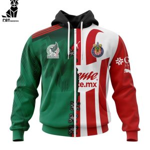 Personalized LIGA MX Chivas Guadalajara Mix Mexico Jersey Personalized Kits Hoodie