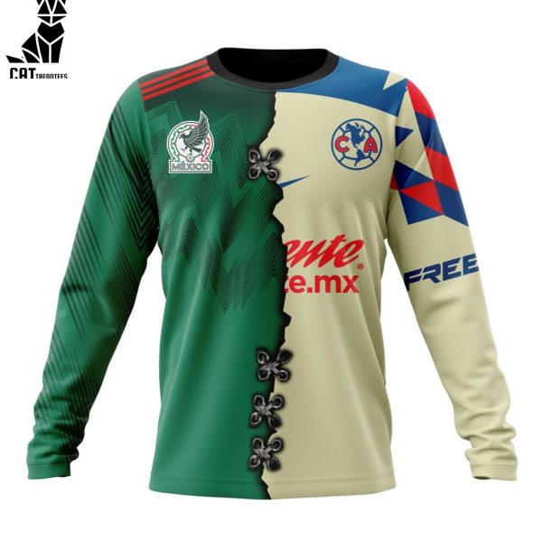 Personalized LIGA MX Club America Mix Mexico Jersey Personalized Kits Hoodie