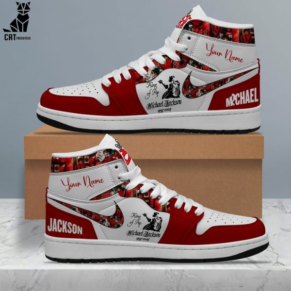 Personalized Michael Jackson Red Design Air Jordan 1 High Top Air Jordan 1 High Top