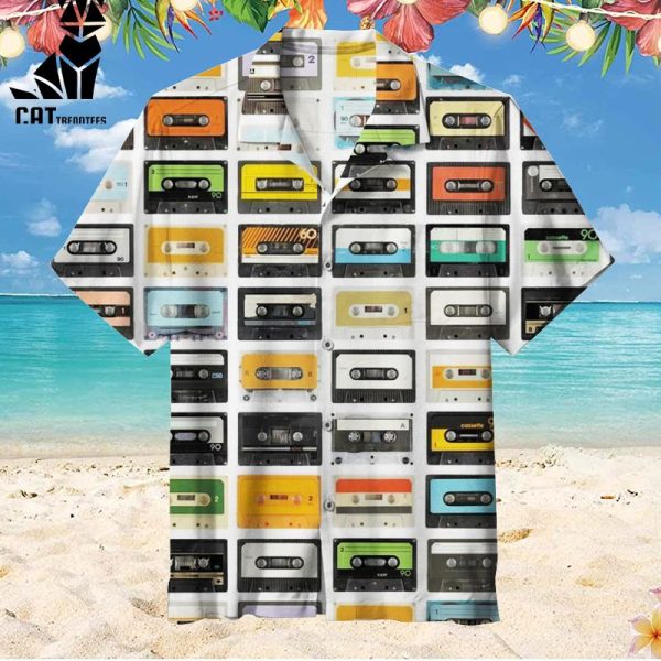 Retro Cassettes Hawaiian Shirt