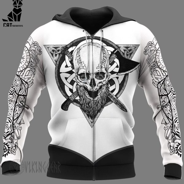 Skull Warrior Norse Symbol Viking Hoodie