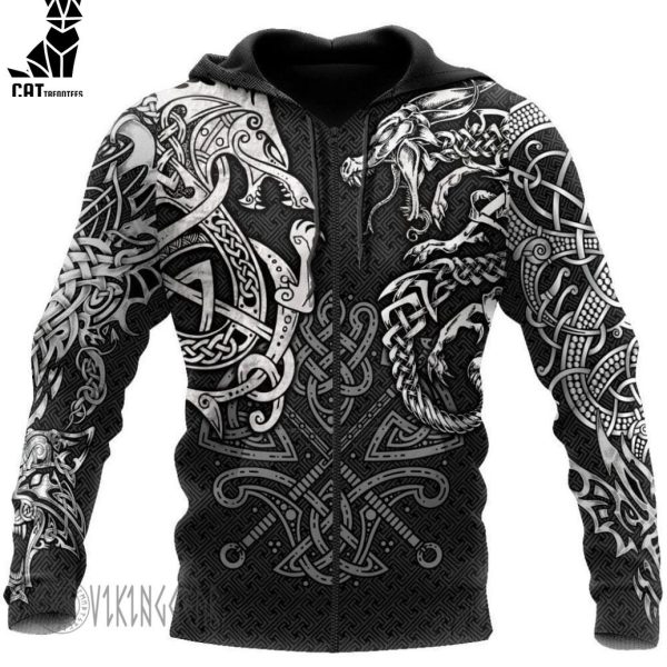 Sons Of Loki Fenrir And Jormungandr Viking Hoodie