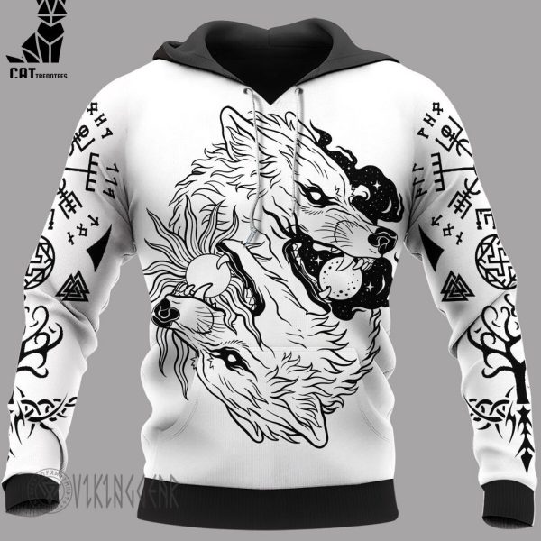 The Sons of Fenrir Hati and Skoll Viking Hoodie