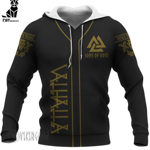 Valhalla Sons Of Odin Valknut Viking Hoodie